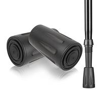 2Pcs Walking Stick Rubber Tips, Walking Poles Rubber Tips Ferrules，Trekking Pole Tip Protector 11mm Replacement Feet Rubber Ends Caps for Hiking Stick Walking Trekking Poles