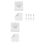 2Pcs Wall Adhesive Shower Curtains Rod Rack Bathroom Wall Holder Cartoon Shower Rod Holders for Bathroom Bedroom Curtains Holder