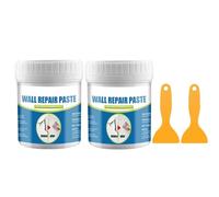 2Pcs Wall Mending Agent With Scraper, 100g Wall Repair Paste Kit Drywall Repair Cream Smooth Walls Instantly, Repairing Agent Paint Cover Stain, Hole, Peeling, Graffitis, Crack, Ready Mixed Quick Easy