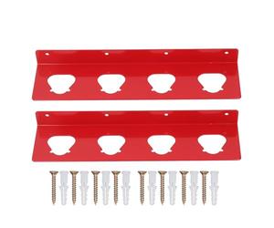 2PCS Wall Mount Battery Holders for M12B2 M12B4 M12B6, Stainless Steel Power Tool Lithium Battery Storage Shelf with 4 Holes, Workshop Battery Organizer for Tradesmen