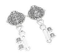 2Pcs Wall Mount Decoration Functional Christians Believers Hanger Ornament Stylish Faith Inspired Home Accessory Metal Hanger