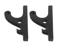 2pcs Wall Mount Helmet Holder with Key Tray and Bamboo Hooks