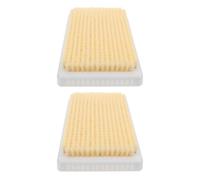 2pcs Wall Mounted Back Scrubber for Shower, Plastic Yellow Bath Brush | Exfoliating Body Cleaner, Full Reach Design, Removes Dead Skin, Deep Pore Cleansing, Easy Wall Use
