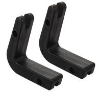 2pcs Wall Mounted Barbell Hanger Rack, Black Pp Gym Equipment Storage | Commercial Use, Squat Rack Accessory, Fade Resistant Finish, Rod Holder