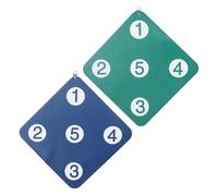 2pcs Wall Mounted Fencing Training Target for Precision Touch, 13in | Blue and Green round Pad, Anti Puncture Feedback, for Foil and Epee Indoor Home Practice