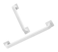 2pcs Wall Mounted Headband Holder Rack for Bathroom Vanity Organizer | Ps Build, No Drilling Needed, Smooth Edges and Wall Protection, White Finish for Towels and Cloth