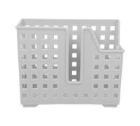 2pcs Wall Mounted PP Cutlery Storage Basket for Forks and Chopsticks | Hollow Design, Easy to Install and Clean, Countertop Kitchen Organiser with Quick Drying Function
