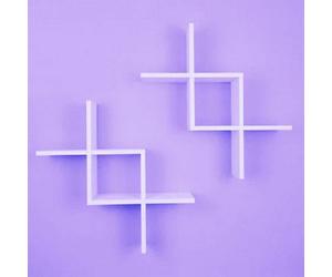 2Pcs Wall Mounted Shelves Shelf Rack Ornament