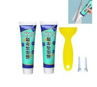 2Pcs Wallpaper Repair Adhesive, Clear Wallcovering Paste Kitfor Fixing Tears, Seams & Edges, Extra-Strong Glue for Seam Repair, Easy-Spread Glue, Strong Adhesion for Vinyl Papering