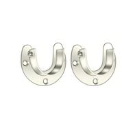 2PCS Wardrobe Bracket Supports Strong Load Capacity Steel Rod Holder Easy Installation Poles Sockets Set for Curtain Rods Wardrobe Bracket