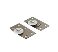 2pcs Wardrobe Door Wheel Furniture Closet Mute Pulley Moving with Adjustable Spring Rollers