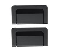 2pcs Wardrobe Pull Handle Recessed Invisible Furniture Hardware | Embedded Low Profile Design, Rust and Fade Resistant, Suits Cupboard Doors, Office Cabinets and Home Replacements