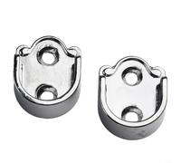 2Pcs Wardrobe Rail Support Tube Bracket Holder with Round End Rod Socket for Closet or Store Use, Zinc Alloy Metal for Clothes Hanging Solutions (19mm )