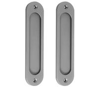 2Pcs Wardrobe Sliding Door Embedded Handle Bathroom Glass Handles for Glass Kitchen Bathrooms Cabinet Doors Wooden Push Pull Handles