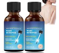 2Pcs Wart Remover Fast Acting and Painless,Natural Skin Tag Remover,W/Art Remover Liquid,Tags and Mole Remover,Facial Wa/rt Remover for Face,Skin Tag Remover Serum,Finger War/t Remover