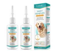 2pcs Wart Remover for Dog - Dog Wart Remover for All Types Of Dogs &small, Medium, Large Dogs, Each Bottle 20ml,Strong Warts Remover Dogs,Skin Tag Removal Dog, No Harm And Gentle Pain-free