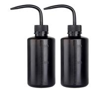 2Pcs Wash Bottles Squeeze 250ml Narrow Mouth Wash Bottle Watering Tools with Scale for Medical Succulent Irrigation Plant
