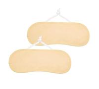 2Pcs Washable Oil Neck Wrap Adjustable Anti-Leakage Castor Oil Packs Wrap Thyroid Neck Oil Pads Reusable Castor Oil Pads Patch Kit for Improves Circulation
