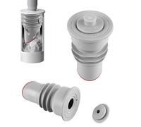 2pcs Washing Machine Drain Hose Seal, 35-40mm Washing Machine Waste Pipe Connector, Silicone Drain Pipe Sealer Drainer for Bathroom Kitchen Washing Machine Drain Plug Sewer Hose Seal Plug Deodorant