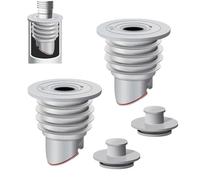 2PCS Washing Machine Waste Pipe Connector, 35-40mm Silicone Washin g Machin e Wast e Pipe Seal with Built-in Valve, Sewer Hose Deodorant Seal for Bathroom, Kitchen & Laundry Room