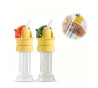 2pcs water bottle straw adapter caps, universal type, suitable for juice bottles and mineral water bottles, leak-proof flip-top design, flow control, leak-proof portable water dispenser adapter