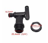 2Pcs Water Butt Tap Hozelock Plastic Adaptor For Rain Barrels Brew