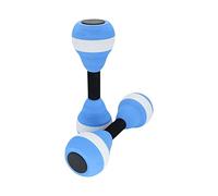 2PCS Water Dumbbells, Water EVA Lightweight Floating Barbell, Water Aerobic Exercise Barbell for Men Women Swimming Pool Water Sports Fitness Tool(blue)