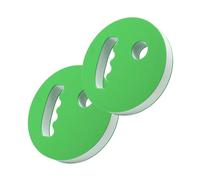 2PCS Water Exercise Discs, Pool Water Weights for Aqua Aerobics, EVA Foam Hand Held Resistance Equipment for Swimming Pool Fitness, Adult Beginners, Seniors, Men and Women (D)