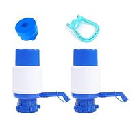 2Pcs Water Jug Pump, Manual Hand Water Pump, Universal 2-5 Gallon Water Bottle Pump, Portable Water Dispenser Pump Home Office Travel Camping Kitchen Outdoor