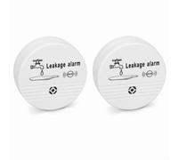 2Pcs Water Leak Detector, Water Leak Sensor Detector Flood Alarm, Battery Operated, 90dB-Alerts, Wireless Water Leak Detector for Kitchen Bathroom Basement