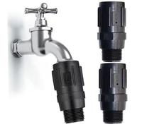 2Pcs Water Pressure Regulator, 30 PSI Drip Irrigation Pressure Regulator ABS Plastic Low Flows Valve for Drip Irrigation System