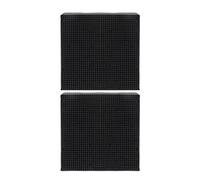 2pcs Water Purifying Cube Aquarium Filter with Efficient Filtration | Activated Carbon, Tiny Pore Surface Area, Black Finish, Suitable for Shop and Home Aquarium Cleaning