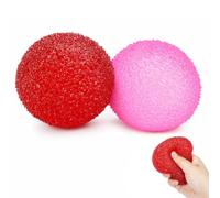2PCS Water Squishy, Casual Leisure Item for Office and Classroom, Hand Exercise Aid with Textured Ball and Large Plum Design, Two Piece Collection with 6.0 Texture and 7 CM Sizes