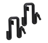2pcs Water Tank Overflow Hose Barrel Rim Holder Black Plastic