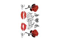 2pcs Watercolor Lavender Flower Temporary Tattoos For Women Body Art Arm Fake Flora Adults Tattoo Sticker(011)