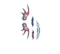 2pcs Watercolor Lavender Flower Temporary Tattoos For Women Body Art Arm Fake Flora Adults Tattoo Sticker(007)