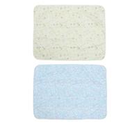 2pcs Waterproof Diaper Changing Pad for Travel and Bedtime Sleeping | EVA Polyester Cotton Build, No Leakage Quick-dry Care, Cartoon Animal Print Bright Colours