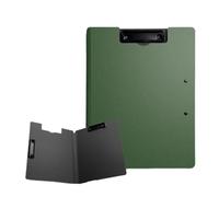 2Pcs Waterproof Fold with Double Clips Clipboard A4/A3 File Cover Folder Write Draw Pad Clip Organizer Office Supplies(Green)