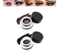 2PCS Waterproof Gel Eyeliner Pencil Set - Smudge-Proof, Long-Lasting & High-Pigment Eyeliner for Sensitive Eyes, Smooth Brow & Eye Liner for Precise Application - Black & Brown