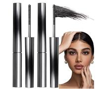 2PCS Waterproof Iron-Brush Mascara Black,Long Lasting Smudge Proof & 3D Curling Mascara for False Lash Effect,Lightweight Tubing Mascara Waterproof Black for Volume and Length,Gentle,Non-irritating