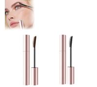 2PCS Waterproof Mascara, 2025 New 4D Silk Fiber Eyelash Mascara, for Buildable Lash Volume, Long-Lasting 36H Lift, No Clumping & No Smudging & No Flaking for Women, Lash Extensions (Mix, 10g)
