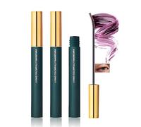 2PCS Waterproof Mascara, Ultra-Fine Fiber Brush for Lengthening and Thickening, Smudge-Proof and Long-Lasting Formula, Adds Volume and Definition, Multiple Color Options for Custom Eye Looks (Berry)