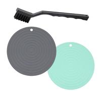 2PCS Waterproof Pet Feeding Mats, Cat & Dog Feeding Mat, Non-slip Sillicone Food Mat for Cats and Dog, Dog Cat Feeding Mats for Food and Water Prevent Spill