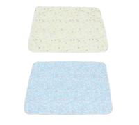 2pcs Waterproof Portable Newborn Changing Pad for Home and Travel Use | Polyester Cotton EVA Build, Cartoon Animal Print, Bright Colours, Suitable for Car Seat, Mattress
