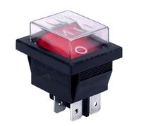 2PCS Waterproof Rocker Switches RK1-01 16A 4Pins ON-OFF Welding Machine Switch Red Light