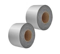 2pcs Waterproof Roof Repair Tape, Bituminous Tape, Aluminum Foil Butyl Sealant Tape, Self-Adhesive SBS Modified Rubberized Asphalt, for Pipes/Metal/Window Seal/Bar