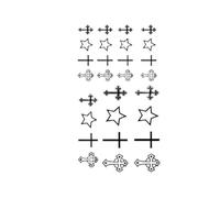 2Pcs Waterproof Temporary Tattoo Stickers, Long-lasting Waterproof For One To Two Weeks, Suitable For Finger, Plam, Neck.(01)