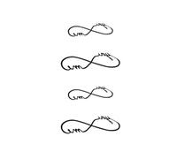2Pcs Waterproof Temporary Tattoo Stickers, Long-lasting Waterproof For One To Two Weeks, Suitable For Finger, Plam, Neck.(03)