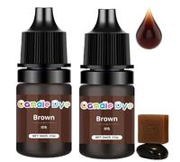 2PCS Wax Dye,Candle Dye for Making Candles,Wax Colouring,Skin Safe Soap Coloring Bath Colour Dye for DIY Soap Making Supplies,Liquid Concentrated D/ye for Soap Making, Painting, Jewelry, DIY Crafts