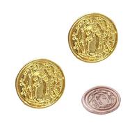 2PCS Wax Seal Stamp Heads, Removable Metal Sealing Stamps for Envelope Seals, Great for DIY Projects, Personalized Scrapbooks and Custom Embellishments, Add a Touch of Elegance to Your Invitations